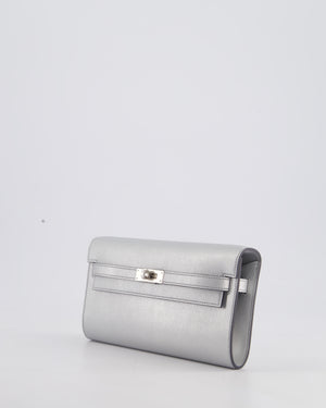 *SUPER RARE* Hermès Kelly To Go Bag in Argent Chevre Chamkila Leather with Palladium Hardware