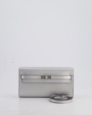 *SUPER RARE* Hermès Kelly To Go Bag in Argent Chevre Chamkila Leather with Palladium Hardware