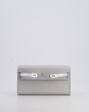 *SUPER RARE* Hermès Kelly To Go Bag in Argent Chevre Chamkila Leather with Palladium Hardware