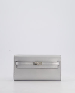 *SUPER RARE* Hermès Kelly To Go Bag in Argent Chevre Chamkila Leather with Palladium Hardware
