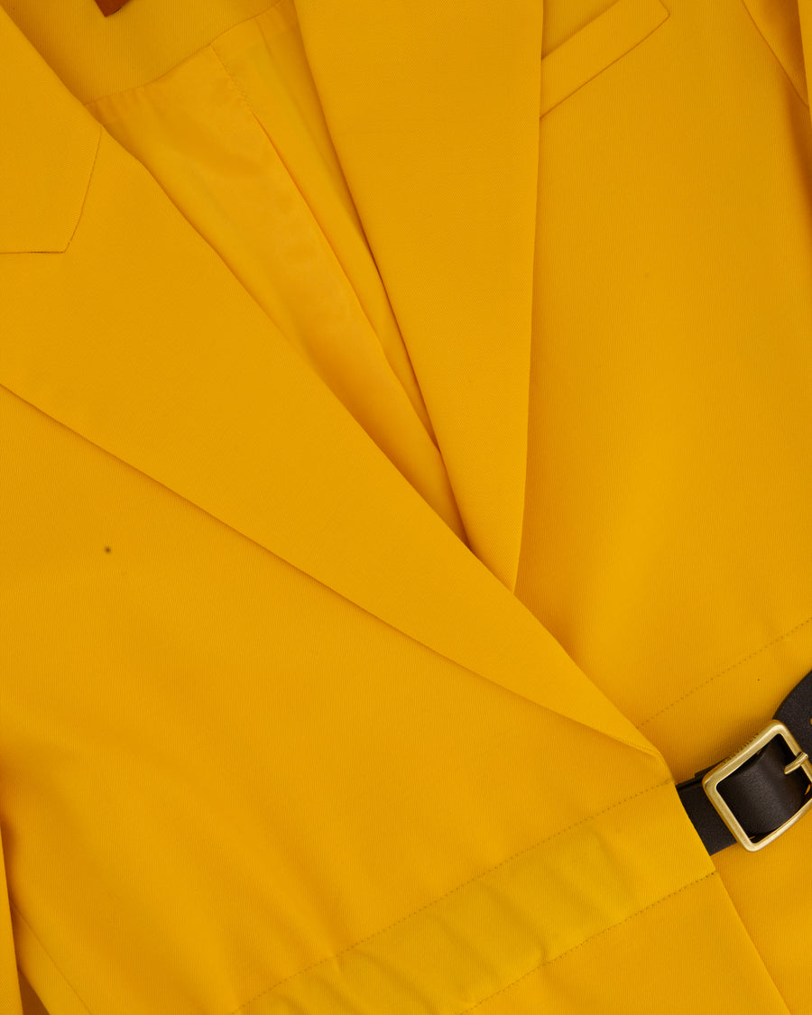 Altuzarra Yellow Suit Jacket and Straight Leg Trousers Set Size FR 40 (UK 12)