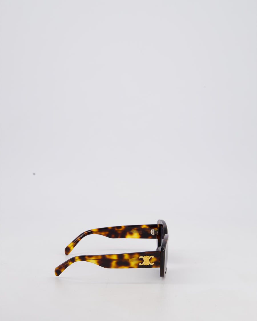 Céline Triomphe 04 Sunglasses in Tortoiseshell Acetate