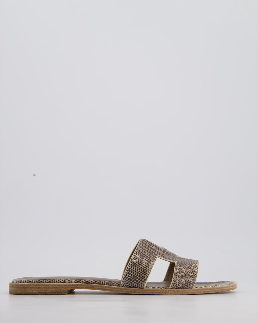 Hermès Beige Ombré Lizard Oran Size EU 40.5