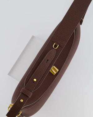 Songmont Brown Luna Shoulder Bag with Gold Hardware