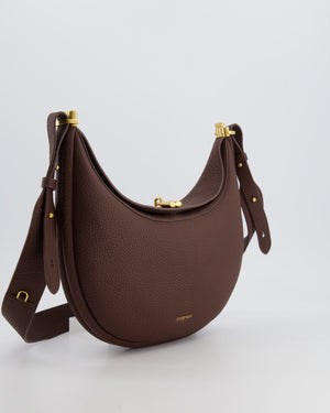 Songmont Brown Luna Shoulder Bag with Gold Hardware