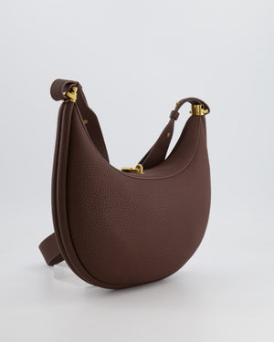 Songmont Brown Luna Shoulder Bag with Gold Hardware