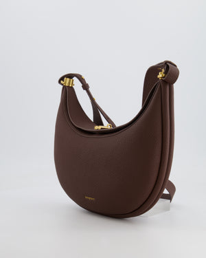 Songmont Brown Luna Shoulder Bag with Gold Hardware