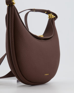Songmont Brown Luna Shoulder Bag with Gold Hardware