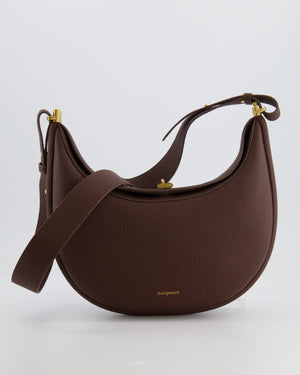 Songmont Brown Luna Shoulder Bag with Gold Hardware