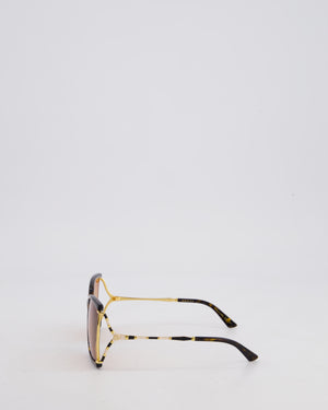 Gucci Brown GG0592S 60mm Square Tortoiseshell Sunglasses