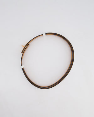 Hermès Kelly 18 Belt in Blanc Leather with Rose Gold Hardware RRP £990