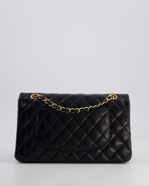 *FIRE PRICE* Chanel Black Classic Medium Double Flap Bag in Lambskin Leather with Gold Hardware