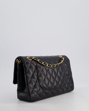 *FIRE PRICE* Chanel Black Classic Medium Double Flap Bag in Lambskin Leather with Gold Hardware