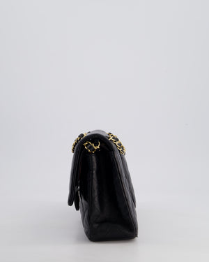 *FIRE PRICE* Chanel Black Classic Medium Double Flap Bag in Lambskin Leather with Gold Hardware