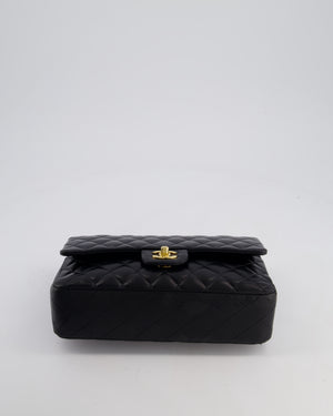 *FIRE PRICE* Chanel Black Classic Medium Double Flap Bag in Lambskin Leather with Gold Hardware