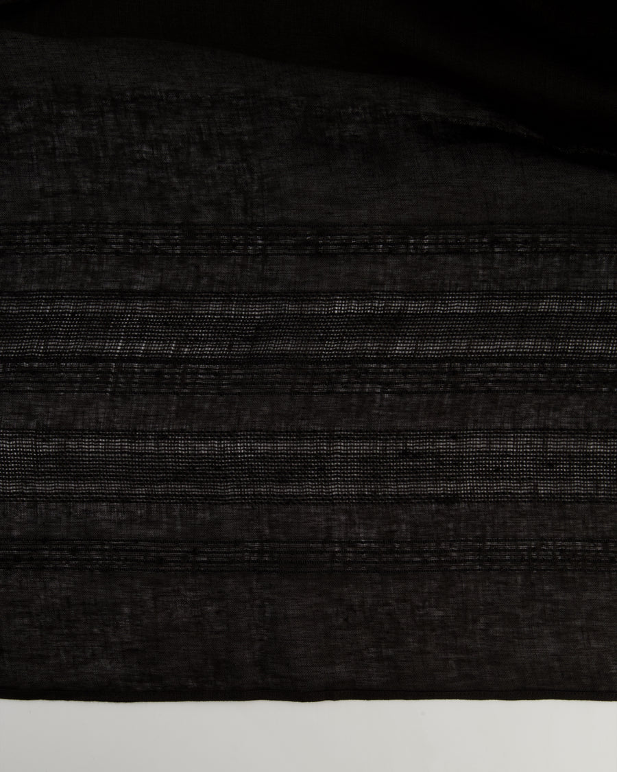 Ermanno Scervino Life Black Linen Long Shawl
