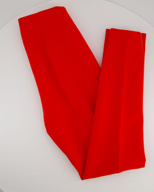 *CURRENT SEASON* Carolina Herrera Red Three Piece Trousers, Jacket and Blouse Set Size US 0 (UK 4)