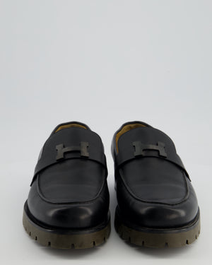 Hermès Menswear Black Gregoire Loafer Size EU 45