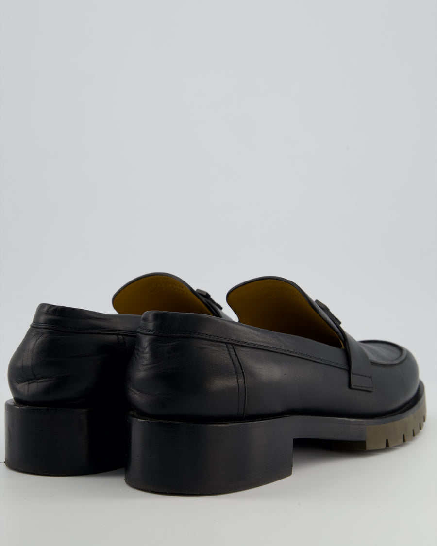 Hermès Menswear Black Gregoire Loafer Size EU 45