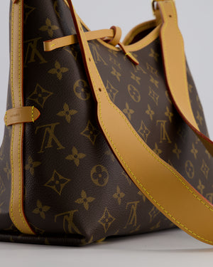 *BRAND NEW* Louis Vuitton Brown CarryAll PM Bag in Monogram Coated Canvas, Vacchetta Leather and Gold Hardware