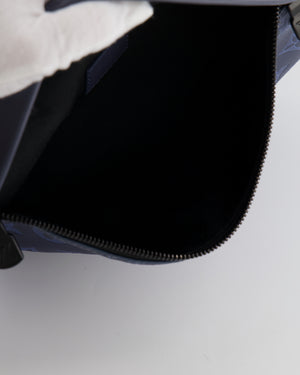 Louis Vuitton Blue Leather Monogram Shadow Discovery Bum Bag with Black Hardware RRP £1,730