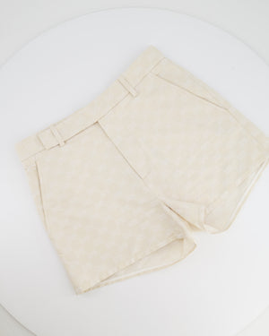 Gucci Cream Gabardine GG Logo Top and Short Set Size IT 36 (UK 4) RRP £1,660