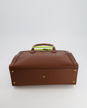 Gucci Brown Diana Large Tote Leather Bag with Shiny Antique Gold Hardware & Bamboo Handle RRP £3,790