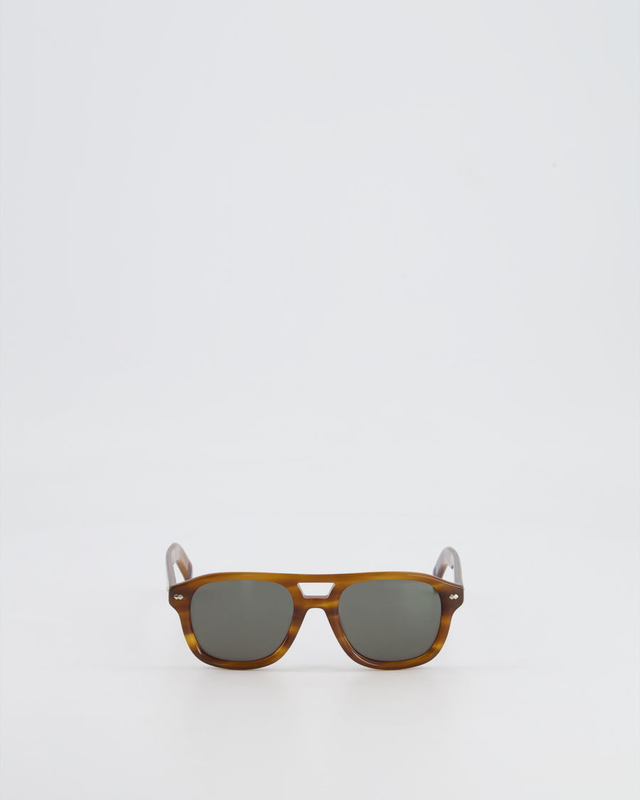 Loro Piana Brown Acetate Roadster Sunglasses RRP £765