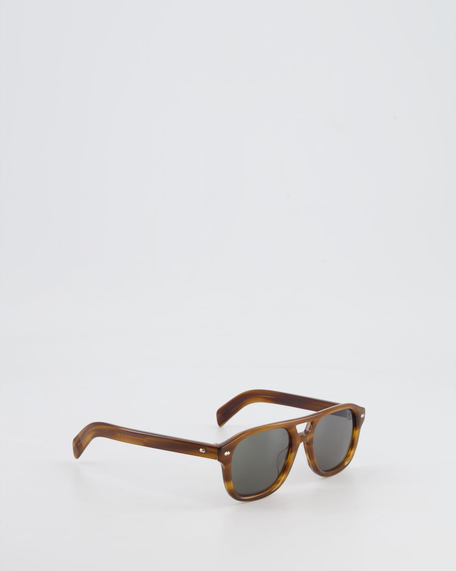 Loro Piana Brown Acetate Roadster Sunglasses RRP £765