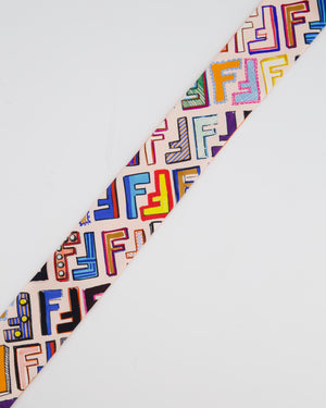 Fendi Multicolour & Orange Silk Printed Logo Wrappy RRP £170