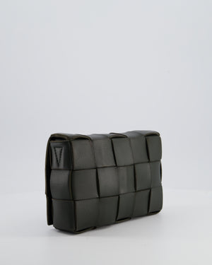 Bottega Veneta Khaki Green Small Cassette Intrecciato Leather Bag RRP £1,970