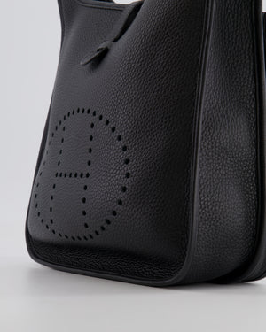 Hermes Evelyne III 29 Bag in Black Clemence Leather with Palladium Hardware