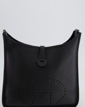 Hermes Evelyne III 29 Bag in Black Clemence Leather with Palladium Hardware