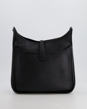 Hermes Evelyne III 29 Bag in Black Clemence Leather with Palladium Hardware