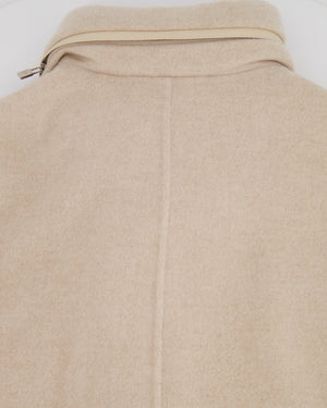 Loro Piana Cream Cashmere Coat Size XS (UK 6) RRP £4,500