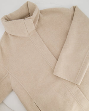 Loro Piana Cream Cashmere Coat Size XS (UK 6) RRP £4,500