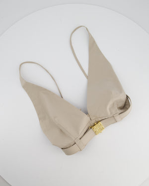 Miu Miu Beige Two-Piece Bra and Skirt Set Size IT 40/42 (UK 8/10)