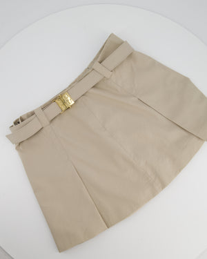 Miu Miu Beige Two-Piece Bra and Skirt Set Size IT 40/42 (UK 8/10)