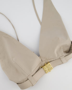 Miu Miu Beige Two-Piece Bra and Skirt Set Size IT 40/42 (UK 8/10)