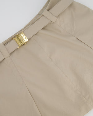 Miu Miu Beige Two-Piece Bra and Skirt Set Size IT 40/42 (UK 8/10)