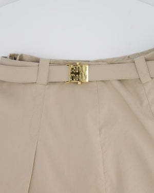 Miu Miu Beige Two-Piece Bra and Skirt Set Size IT 40/42 (UK 8/10)
