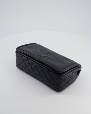 Chanel Black Classic Medium Timeless CC Flap Bag in Caviar Leather with Silver Hardware