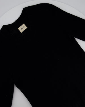 Khaite Black Long-Sleeve Cashmere Jumper Size M (UK 10)
