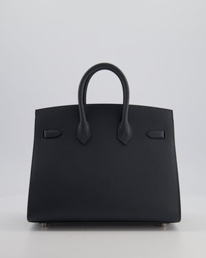 Hermès Birkin 25 Sellier Bag in Gris Misty Epsom Leather with Palladium Hardware