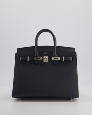 Hermès Birkin 25 Sellier Bag in Gris Misty Epsom Leather with Palladium Hardware