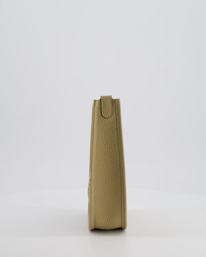 Hermès Mini Evelyne Bag in Beige Marfa Clemence Leather with Gold Hardware