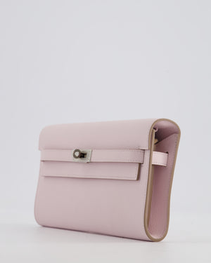 Hermès Kelly To Go Bag in Mauve Pale Evercolor Leather with Palladium Hardware