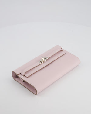 Hermès Kelly To Go Bag in Mauve Pale Evercolor Leather with Palladium Hardware