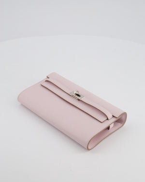 Hermès Kelly To Go Bag in Mauve Pale Evercolor Leather with Palladium Hardware