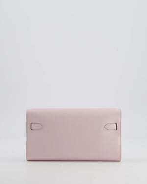 Hermès Kelly To Go Bag in Mauve Pale Evercolor Leather with Palladium Hardware